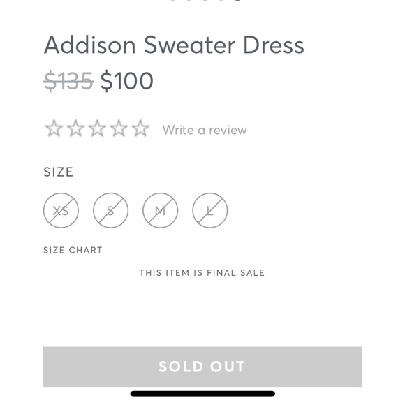 NWOT Marine Layer Addison Sweater Dress - Picture 6 of 6